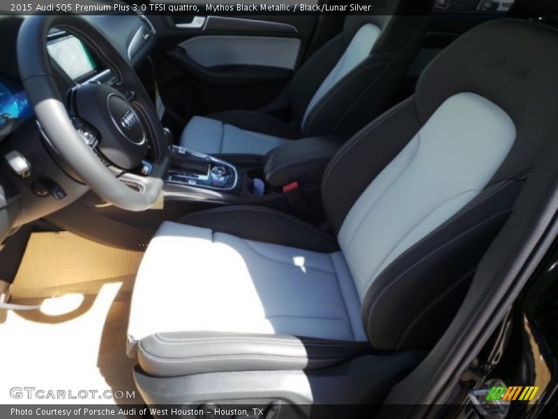 Mythos Black Metallic / Black/Lunar Silver 2015 Audi SQ5 Premium Plus 3.0 TFSI quattro