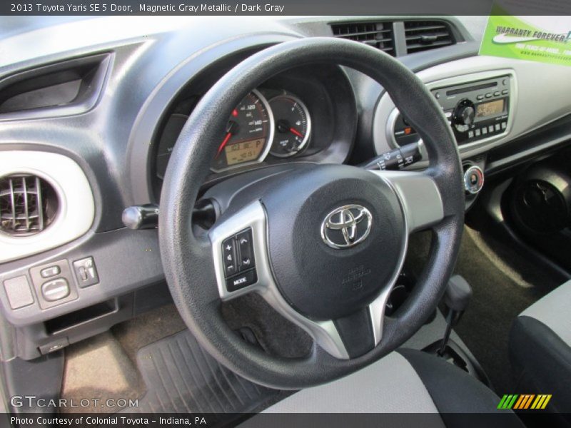 Magnetic Gray Metallic / Dark Gray 2013 Toyota Yaris SE 5 Door