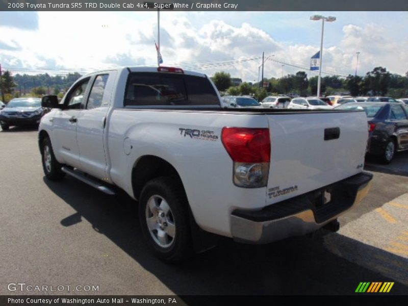 Super White / Graphite Gray 2008 Toyota Tundra SR5 TRD Double Cab 4x4