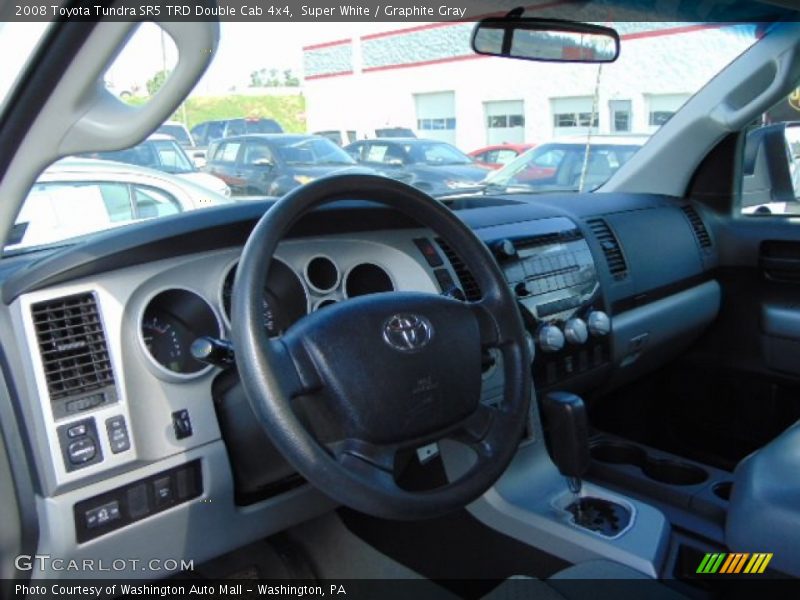 Super White / Graphite Gray 2008 Toyota Tundra SR5 TRD Double Cab 4x4