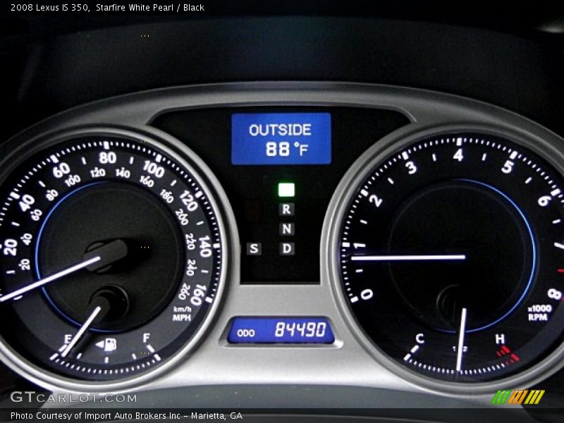  2008 IS 350 350 Gauges