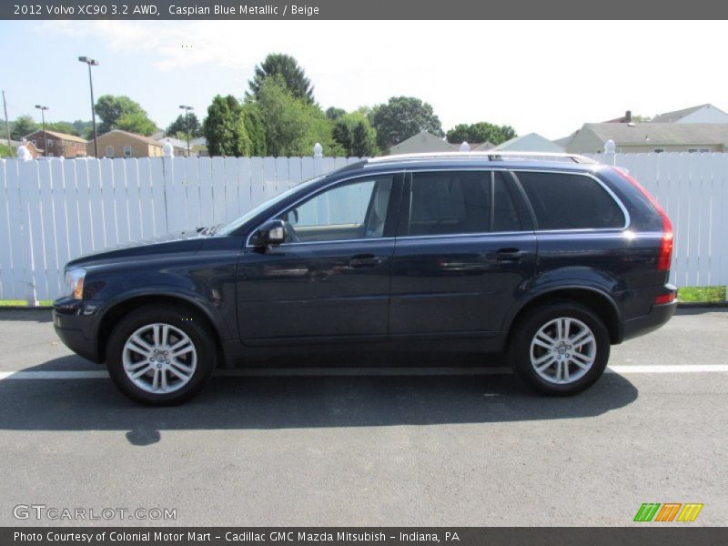 Caspian Blue Metallic / Beige 2012 Volvo XC90 3.2 AWD