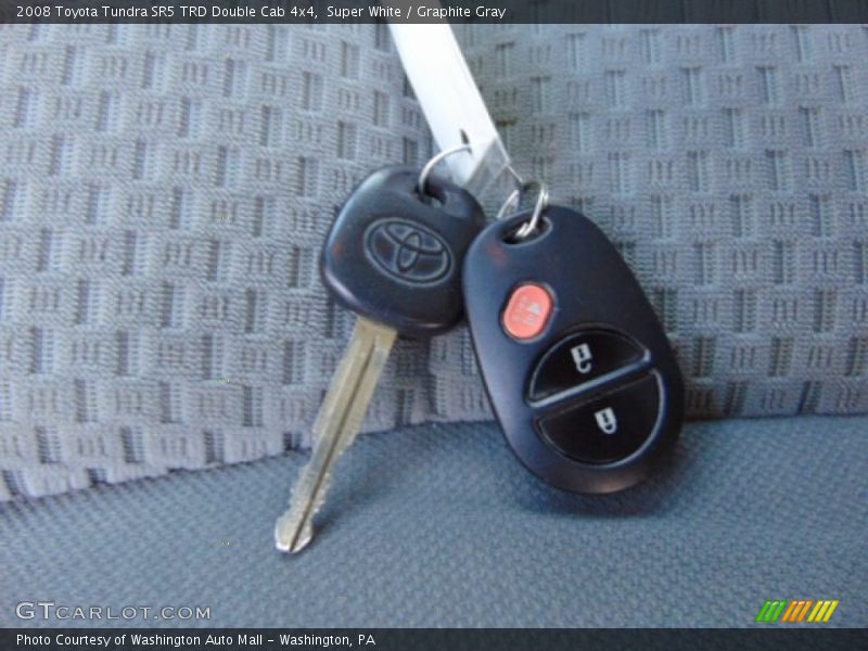 Super White / Graphite Gray 2008 Toyota Tundra SR5 TRD Double Cab 4x4