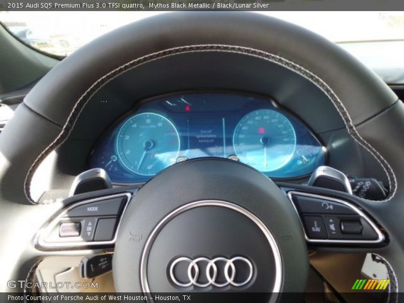 Mythos Black Metallic / Black/Lunar Silver 2015 Audi SQ5 Premium Plus 3.0 TFSI quattro