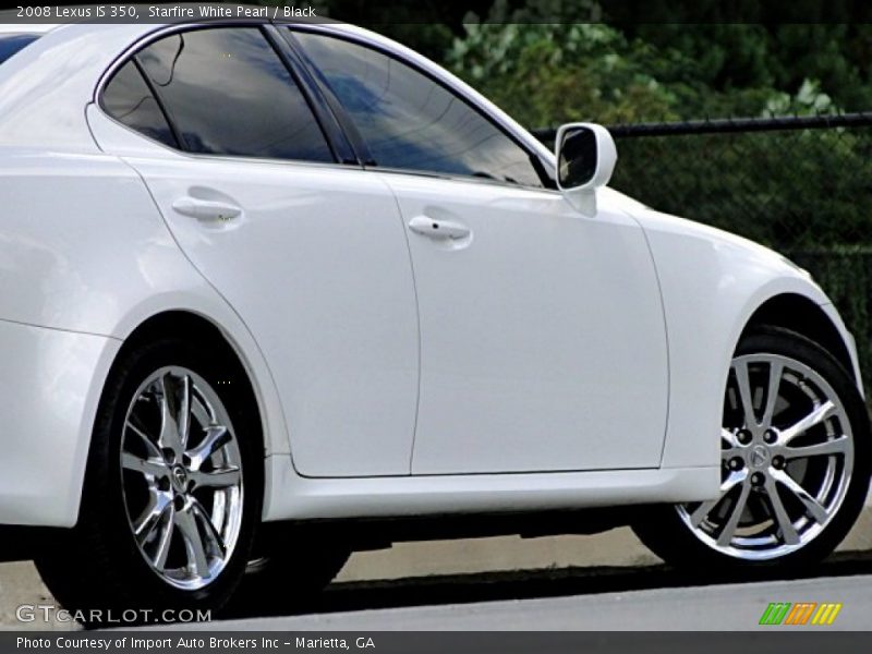 Starfire White Pearl / Black 2008 Lexus IS 350