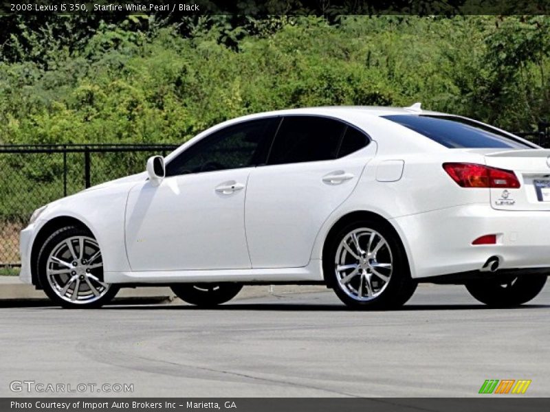 Starfire White Pearl / Black 2008 Lexus IS 350