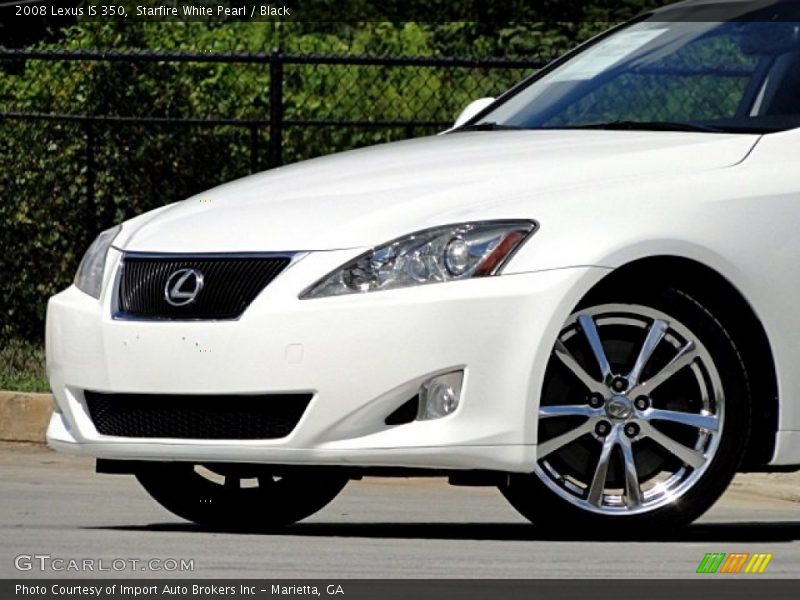 Starfire White Pearl / Black 2008 Lexus IS 350