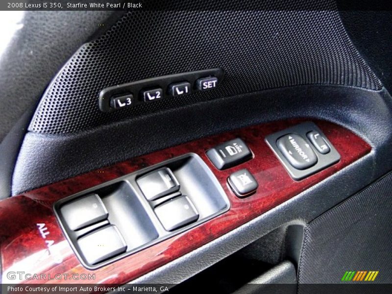 Starfire White Pearl / Black 2008 Lexus IS 350