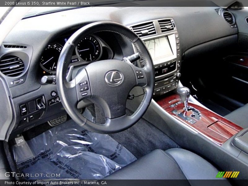 Starfire White Pearl / Black 2008 Lexus IS 350