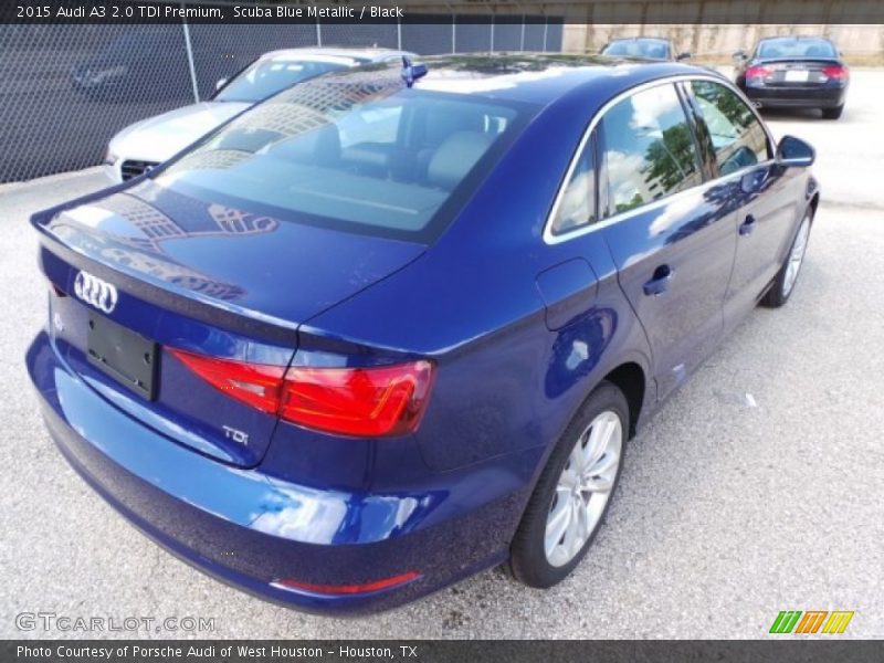 Scuba Blue Metallic / Black 2015 Audi A3 2.0 TDI Premium