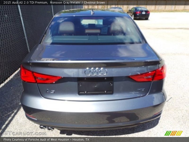 Monsoon Gray Metallic / Chestnut Brown 2015 Audi A3 2.0 TDI Premium