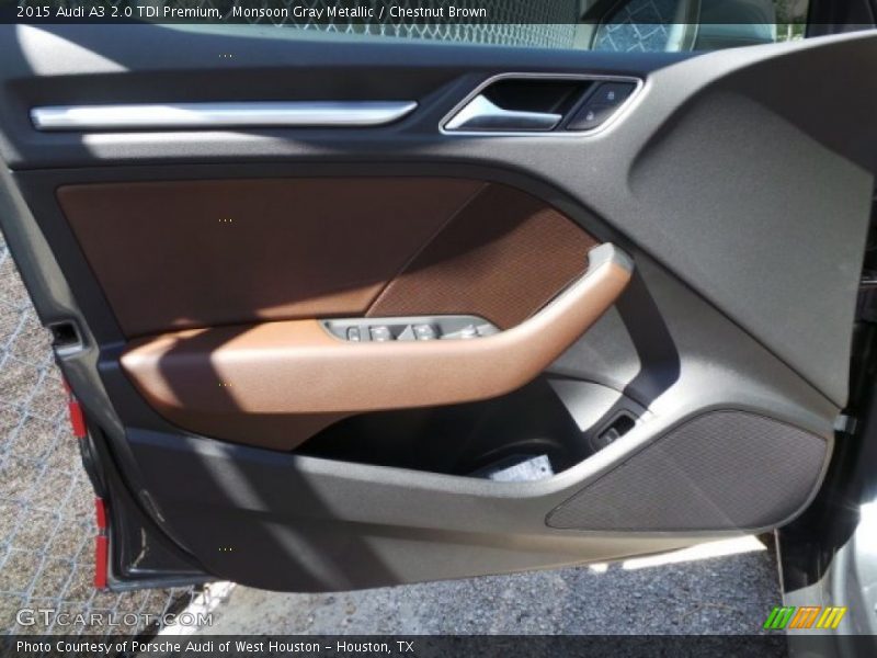 Monsoon Gray Metallic / Chestnut Brown 2015 Audi A3 2.0 TDI Premium