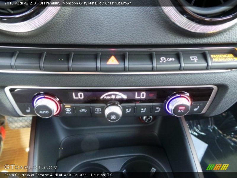 Monsoon Gray Metallic / Chestnut Brown 2015 Audi A3 2.0 TDI Premium