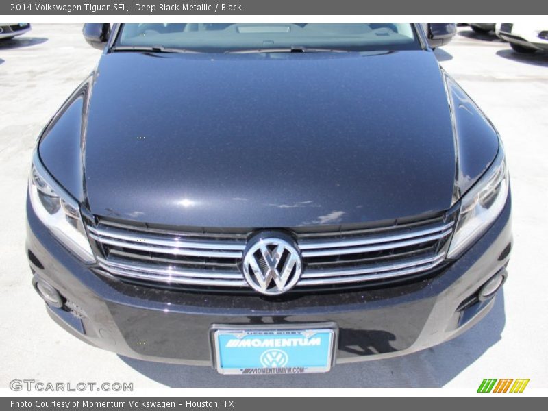 Deep Black Metallic / Black 2014 Volkswagen Tiguan SEL