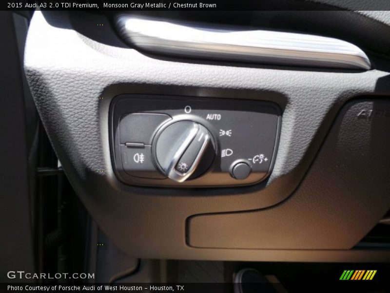 Monsoon Gray Metallic / Chestnut Brown 2015 Audi A3 2.0 TDI Premium