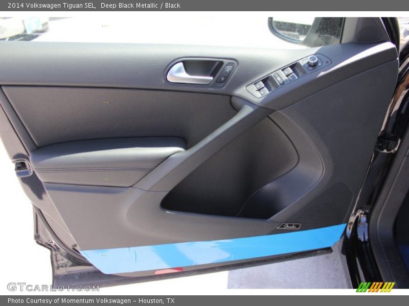 Deep Black Metallic / Black 2014 Volkswagen Tiguan SEL