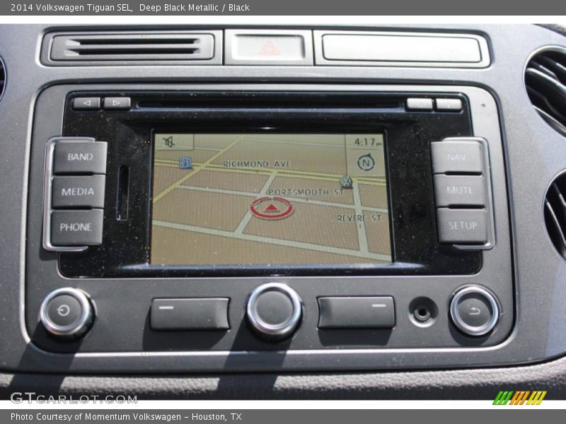 Deep Black Metallic / Black 2014 Volkswagen Tiguan SEL