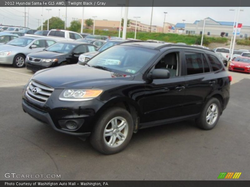 Twilight Black / Gray 2012 Hyundai Santa Fe GLS AWD