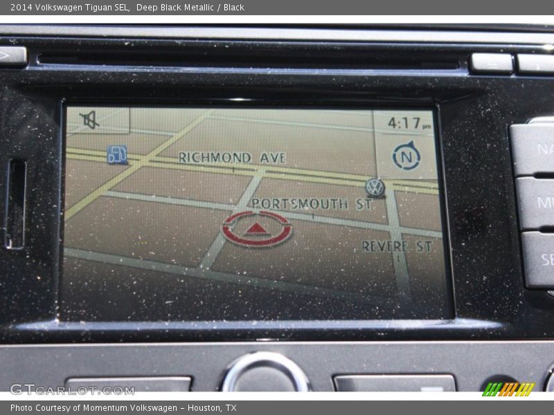 Deep Black Metallic / Black 2014 Volkswagen Tiguan SEL