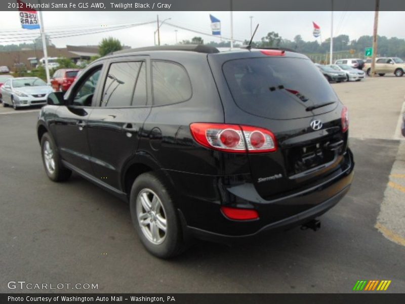 Twilight Black / Gray 2012 Hyundai Santa Fe GLS AWD