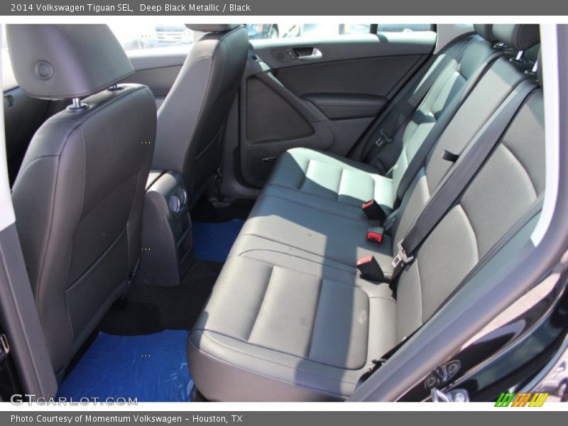 Deep Black Metallic / Black 2014 Volkswagen Tiguan SEL