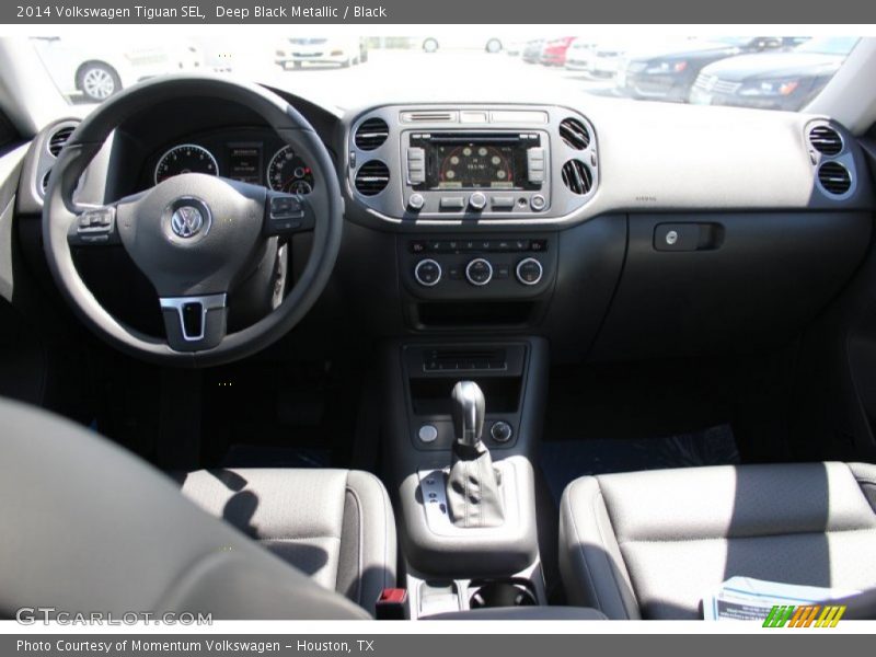 Deep Black Metallic / Black 2014 Volkswagen Tiguan SEL