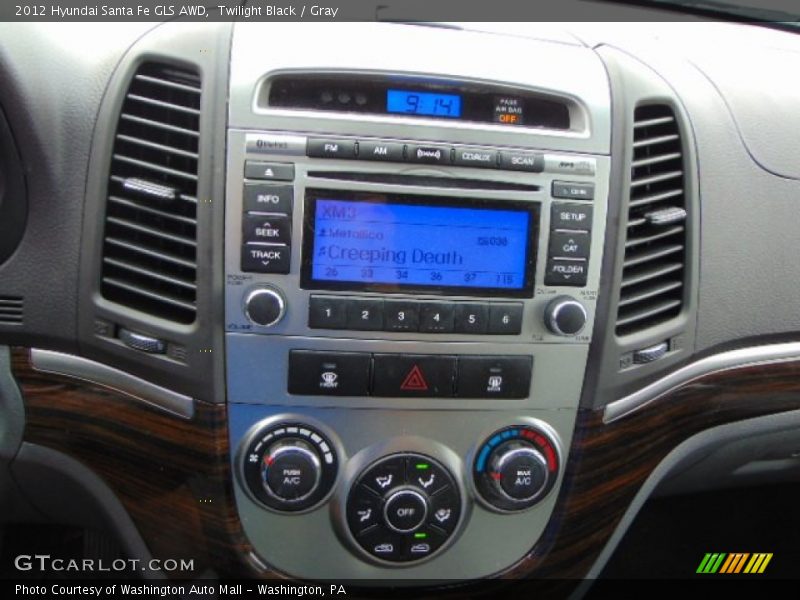 Twilight Black / Gray 2012 Hyundai Santa Fe GLS AWD