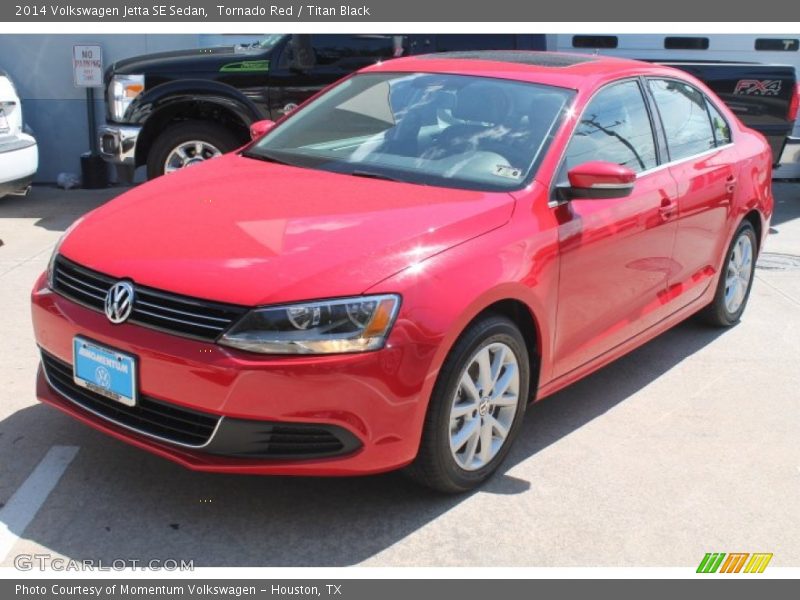 Tornado Red / Titan Black 2014 Volkswagen Jetta SE Sedan