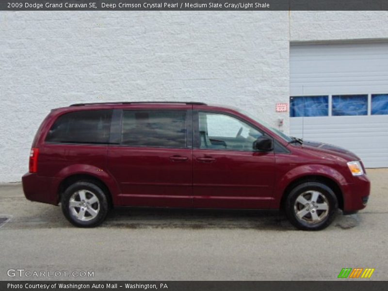 Deep Crimson Crystal Pearl / Medium Slate Gray/Light Shale 2009 Dodge Grand Caravan SE