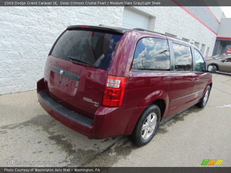 Deep Crimson Crystal Pearl / Medium Slate Gray/Light Shale 2009 Dodge Grand Caravan SE
