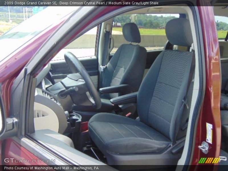 Deep Crimson Crystal Pearl / Medium Slate Gray/Light Shale 2009 Dodge Grand Caravan SE