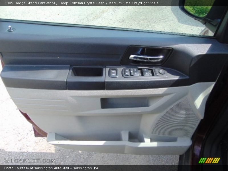 Deep Crimson Crystal Pearl / Medium Slate Gray/Light Shale 2009 Dodge Grand Caravan SE
