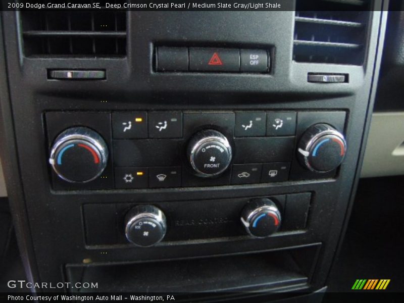 Deep Crimson Crystal Pearl / Medium Slate Gray/Light Shale 2009 Dodge Grand Caravan SE