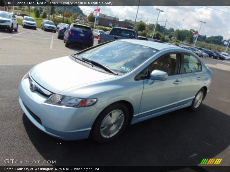 Opal Silver Blue Metallic / Ivory 2007 Honda Civic Hybrid Sedan