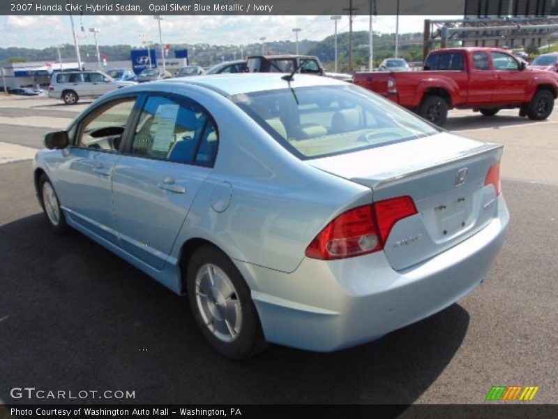 Opal Silver Blue Metallic / Ivory 2007 Honda Civic Hybrid Sedan