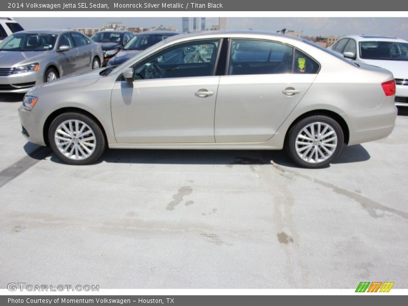 Moonrock Silver Metallic / Titan Black 2014 Volkswagen Jetta SEL Sedan