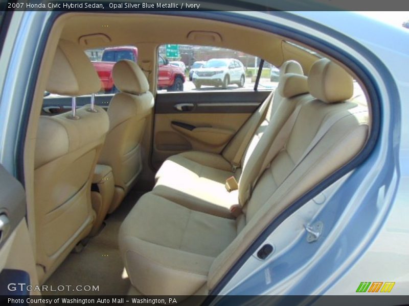 Opal Silver Blue Metallic / Ivory 2007 Honda Civic Hybrid Sedan
