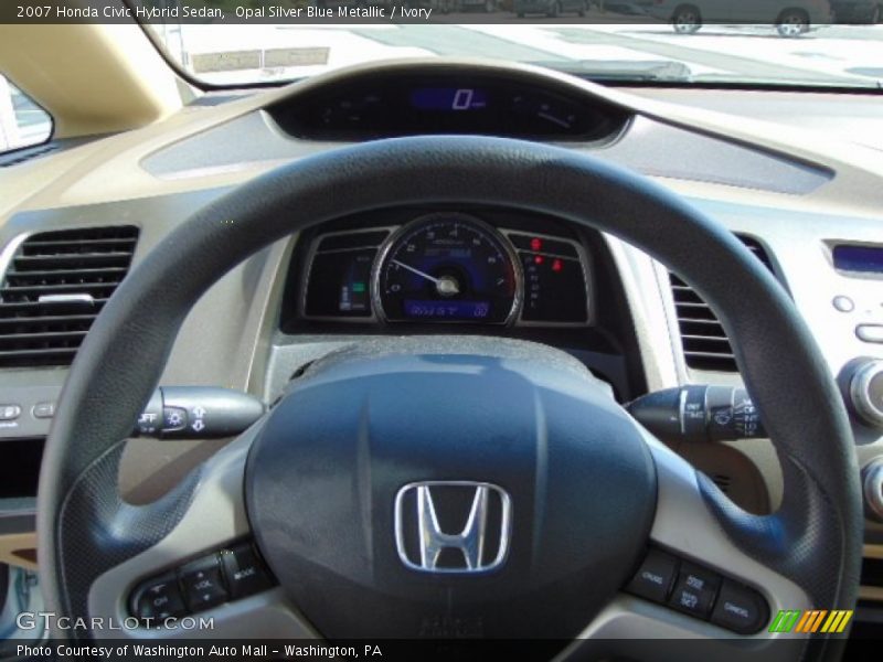Opal Silver Blue Metallic / Ivory 2007 Honda Civic Hybrid Sedan