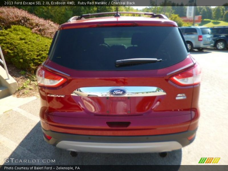 Ruby Red Metallic / Charcoal Black 2013 Ford Escape SEL 2.0L EcoBoost 4WD