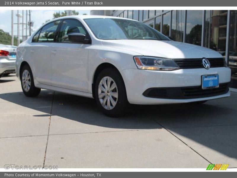 Pure White / Titan Black 2014 Volkswagen Jetta S Sedan