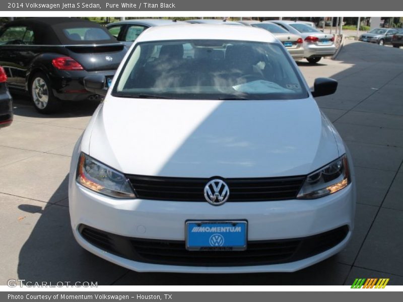 Pure White / Titan Black 2014 Volkswagen Jetta S Sedan