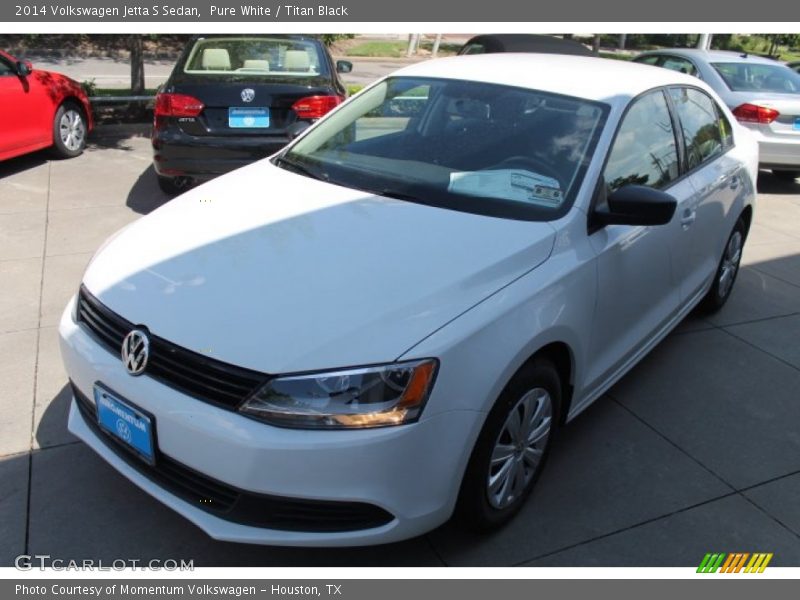 Pure White / Titan Black 2014 Volkswagen Jetta S Sedan