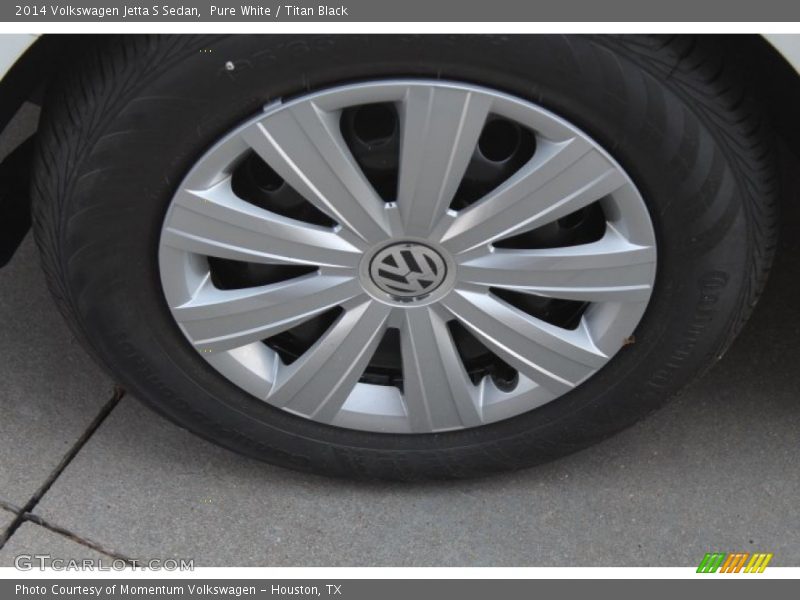 Pure White / Titan Black 2014 Volkswagen Jetta S Sedan