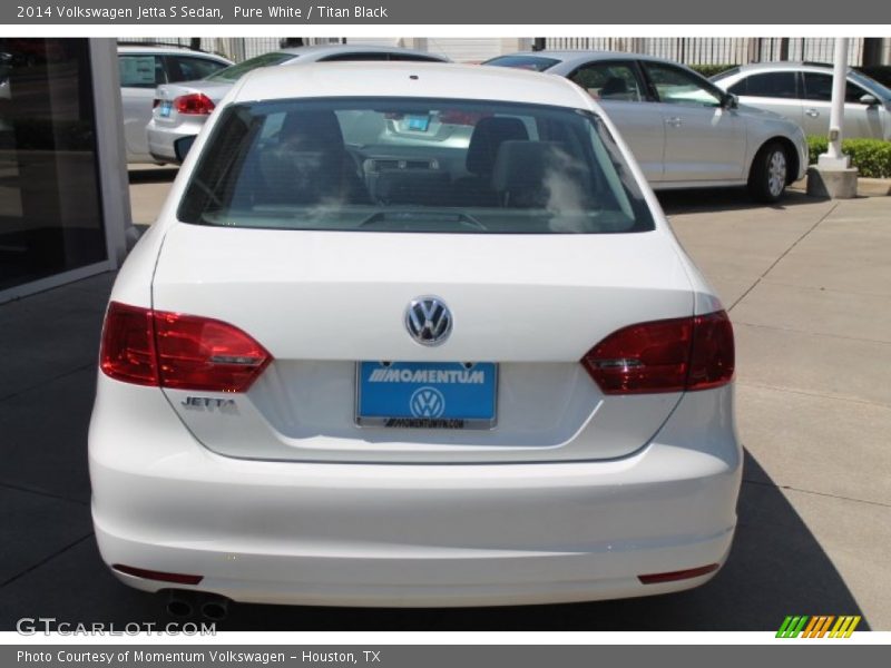 Pure White / Titan Black 2014 Volkswagen Jetta S Sedan