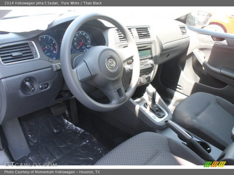Pure White / Titan Black 2014 Volkswagen Jetta S Sedan