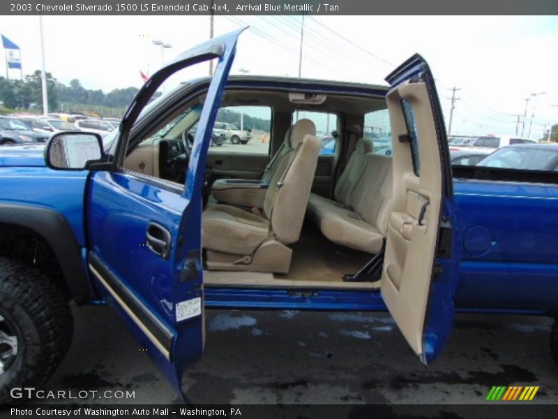 Arrival Blue Metallic / Tan 2003 Chevrolet Silverado 1500 LS Extended Cab 4x4