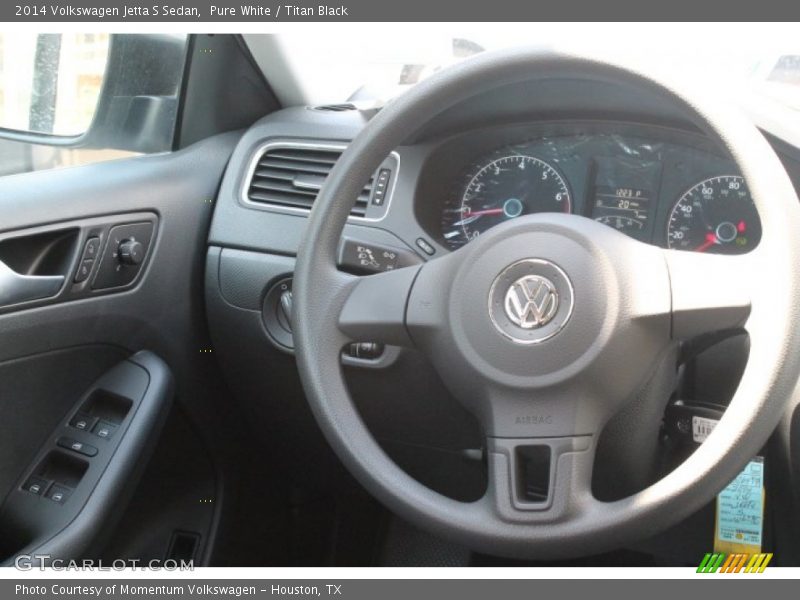 Pure White / Titan Black 2014 Volkswagen Jetta S Sedan
