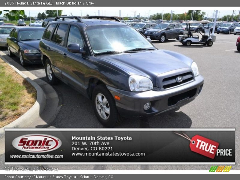 Black Obsidian / Gray 2006 Hyundai Santa Fe GLS
