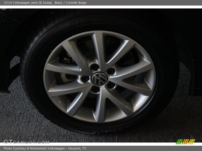 Black / Cornsilk Beige 2014 Volkswagen Jetta SE Sedan