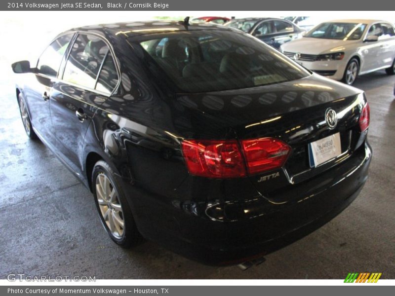Black / Cornsilk Beige 2014 Volkswagen Jetta SE Sedan